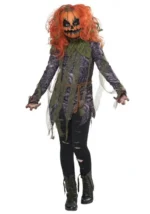 Halloween Girls Pumpkin Monster Costume - Image 2