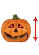 Halloween 7-Inch Talking Light Up Jack O Lantern with Moving Jaw - Image 3