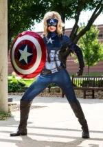 Halloween Captain America Women's Costume - Image 2
