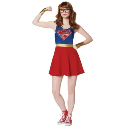 Spirit Halloween Supergirl Dress Kit DC Costume
