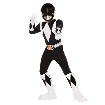 Halloween Kids Black Mighty Morphin Power Rangers