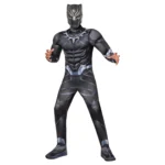 Halloween Kids Black Panther Hero Costume