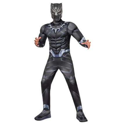Halloween Kids Black Panther Hero Costume