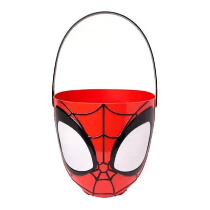 Halloween Spider-Man Red and Black Treat Bucket