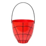 Halloween Spider-Man Red and Black Treat Bucket - Image 2