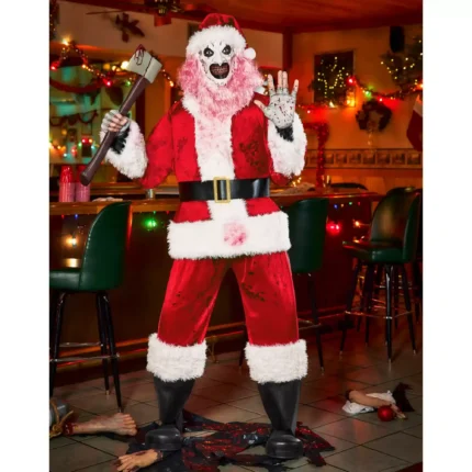 Halloween 6 Ft 3 In Art the Clown Santa Claus Animatronic