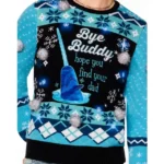 Christmas Light-Up Blue Narwhal Sweater Elf