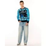 Christmas Light-Up Blue Narwhal Sweater - Elf - Image 7