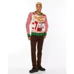 Christmas Light-Up Santa Certified Freak Sweater - Image 5