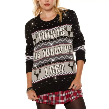 Christmas This Is as Jolly as I Get Light-Up Sweater