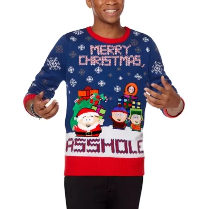 Christmas Light-Up Merry Asshole South Park Sweater