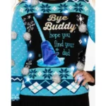 Christmas Light-Up Blue Narwhal Sweater - Elf - Image 5