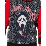 Christmas Light-Up Ghost Face Just the Tip Sweater - Image 8