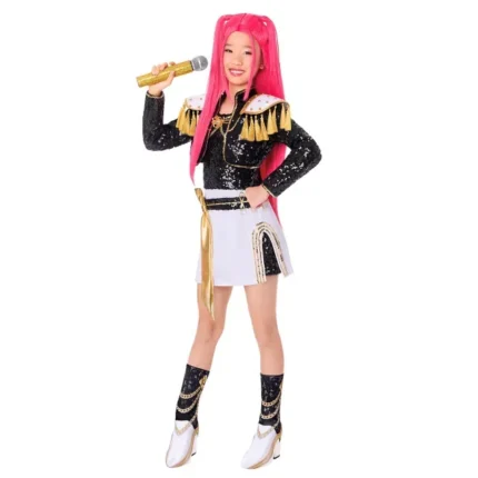 Kids Mira Golden Dress Costume KPop Demon Hunters