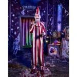 Halloween 6 Ft 9 In Silent and Deadly Clown Animatronic