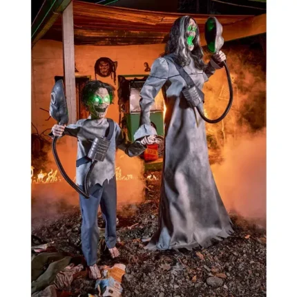 Halloween 5 Ft 7 In Doomsday Duo Animatronic Halloween Prop