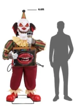 Halloween 6.6FT Laugh Track Jack the Sinister Smiling Clown Animatronic - Image 2